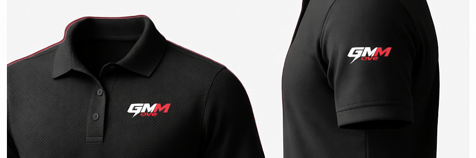 GMMove Trainer Polo-Shirt Schwarz