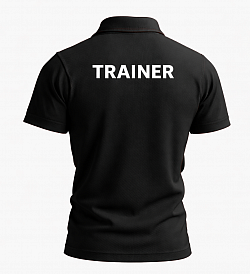 Trainer Polo Shirt schwarz