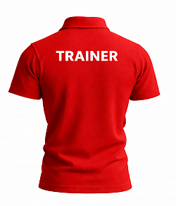 Trainer Polo Shirt Rot